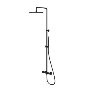 Душевая стойка термостатическая WHITECROSS Y Y1254BL чёрный матовый